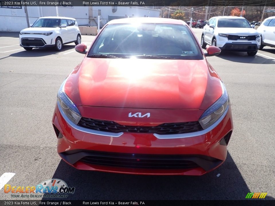 2023 Kia Forte LXS Fire Orange / Black Photo #3