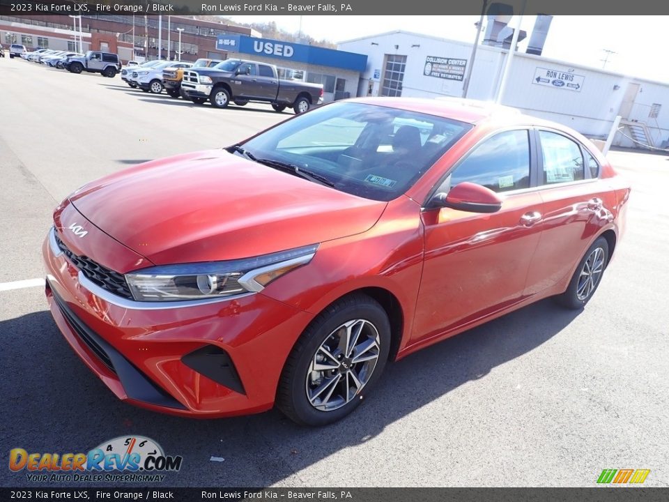 2023 Kia Forte LXS Fire Orange / Black Photo #4