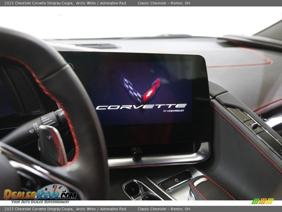 2023 Chevrolet Corvette Stingray Coupe Arctic White / Adrenaline Red Photo #10