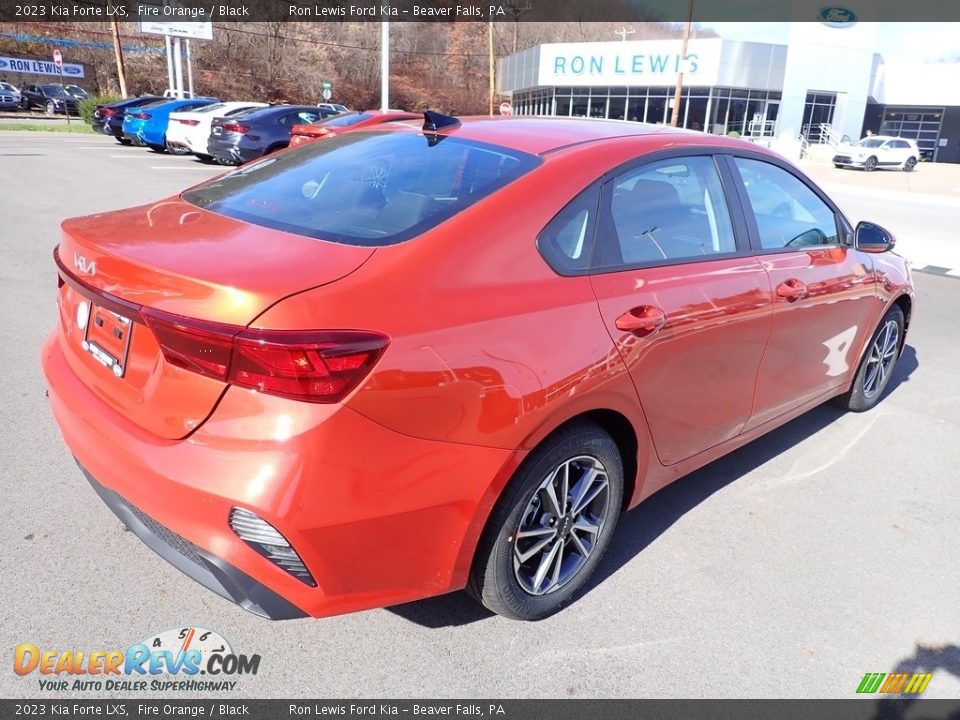 2023 Kia Forte LXS Fire Orange / Black Photo #8