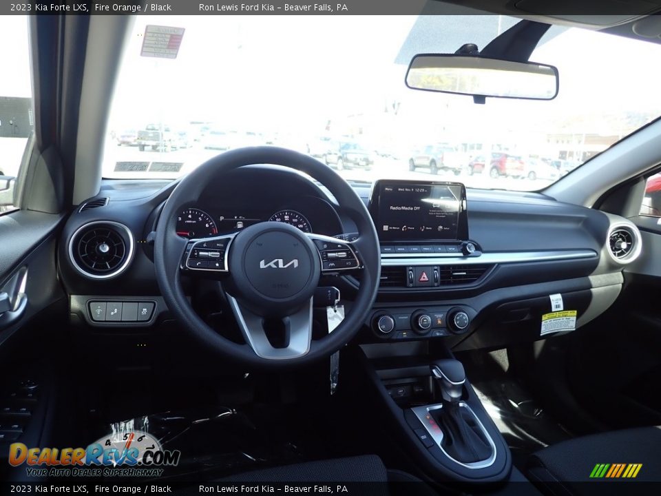 2023 Kia Forte LXS Fire Orange / Black Photo #13