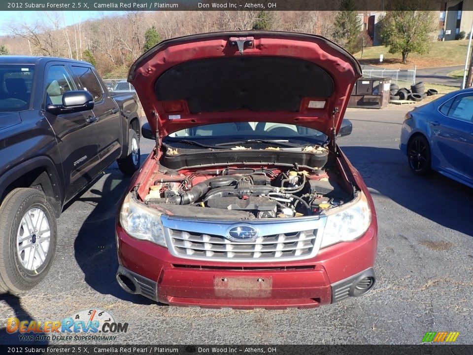 2012 Subaru Forester 2.5 X Camellia Red Pearl / Platinum Photo #4