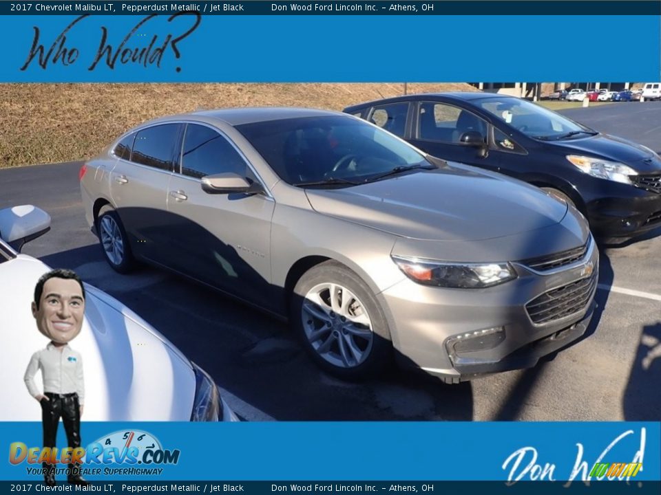 2017 Chevrolet Malibu LT Pepperdust Metallic / Jet Black Photo #1