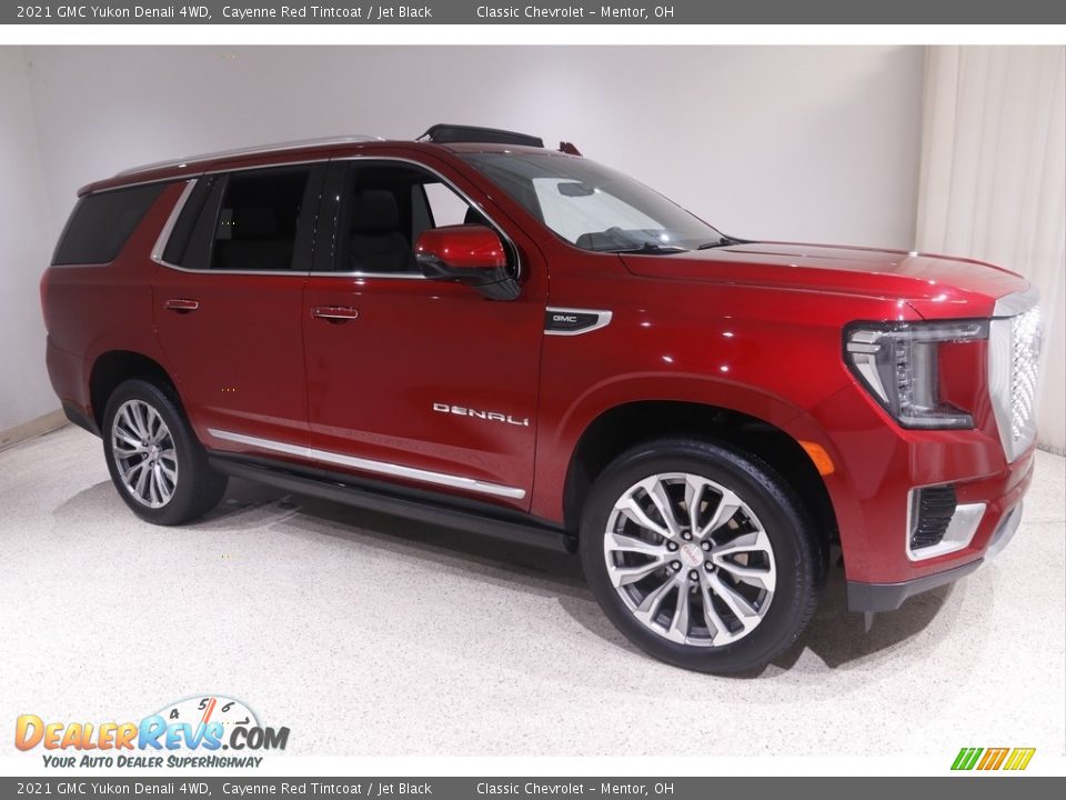 2021 GMC Yukon Denali 4WD Cayenne Red Tintcoat / Jet Black Photo #1