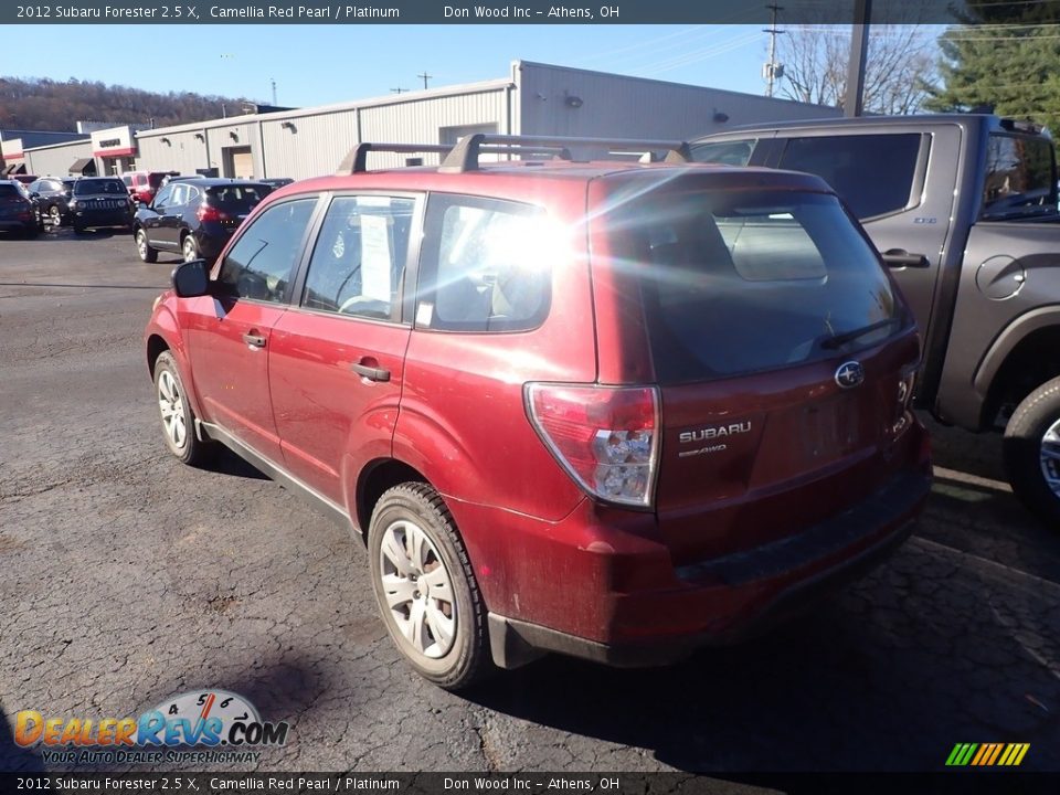 2012 Subaru Forester 2.5 X Camellia Red Pearl / Platinum Photo #8