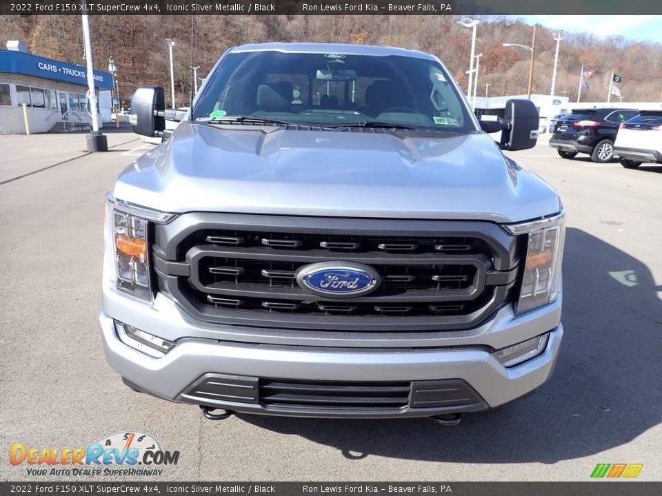 2022 Ford F150 XLT SuperCrew 4x4 Iconic Silver Metallic / Black Photo #3