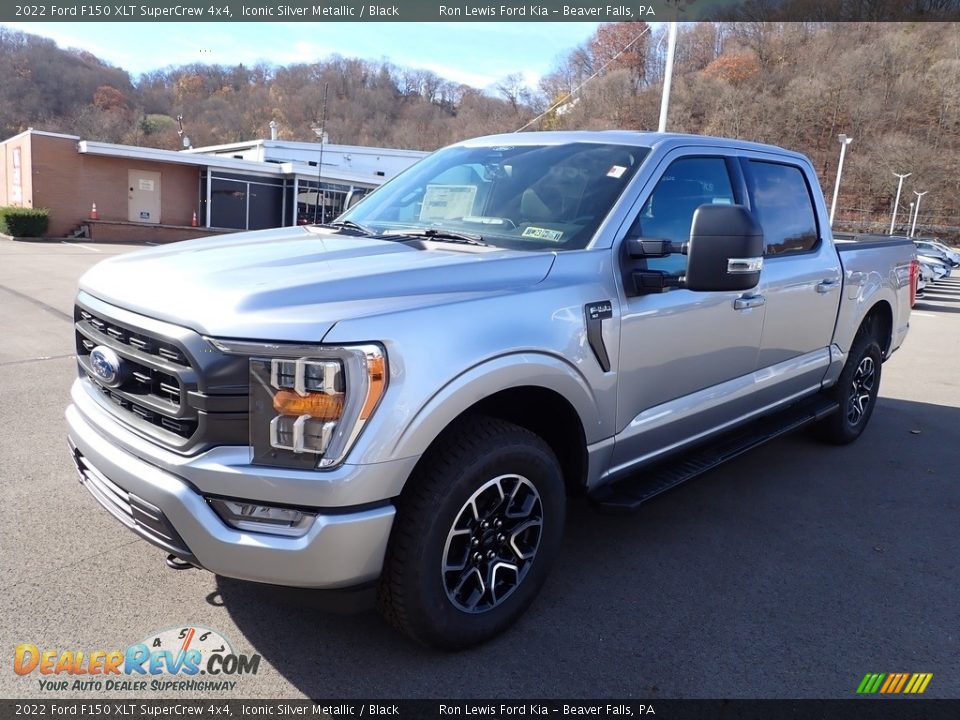2022 Ford F150 XLT SuperCrew 4x4 Iconic Silver Metallic / Black Photo #4