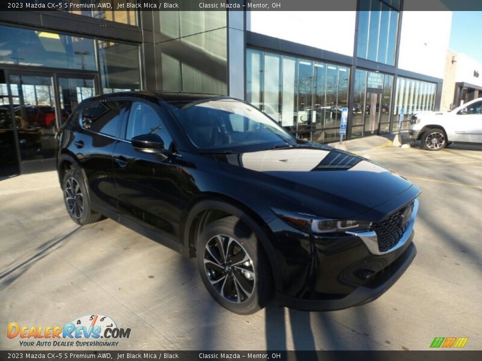 2023 Mazda CX-5 S Premium AWD Jet Black Mica / Black Photo #1