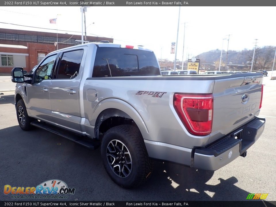 2022 Ford F150 XLT SuperCrew 4x4 Iconic Silver Metallic / Black Photo #6