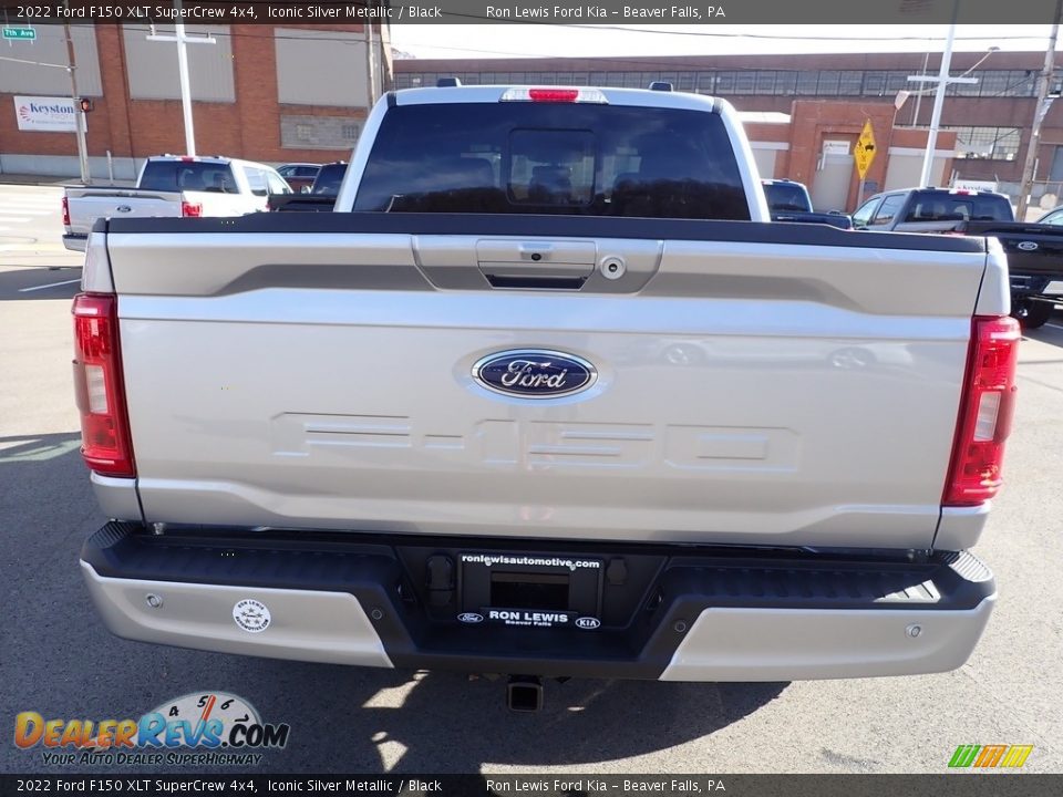 2022 Ford F150 XLT SuperCrew 4x4 Iconic Silver Metallic / Black Photo #7
