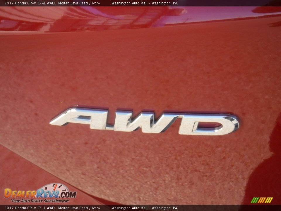 2017 Honda CR-V EX-L AWD Molten Lava Pearl / Ivory Photo #10