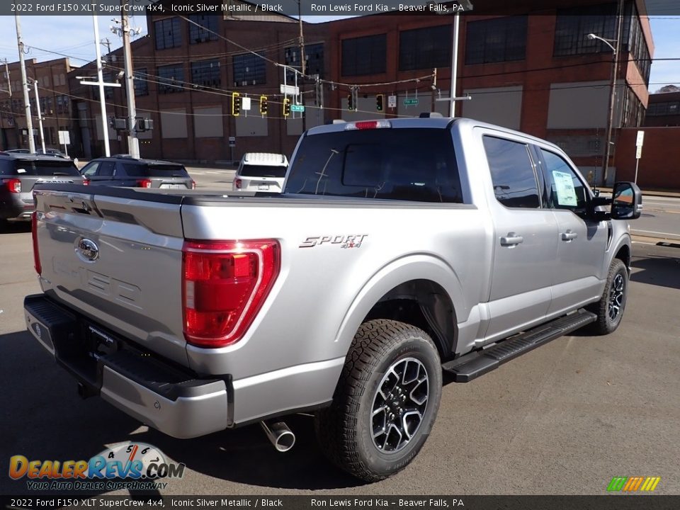 2022 Ford F150 XLT SuperCrew 4x4 Iconic Silver Metallic / Black Photo #8