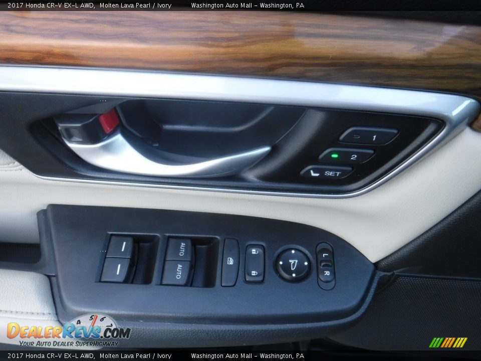 2017 Honda CR-V EX-L AWD Molten Lava Pearl / Ivory Photo #11