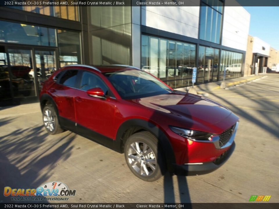 2022 Mazda CX-30 S Preferred AWD Soul Red Crystal Metallic / Black Photo #1