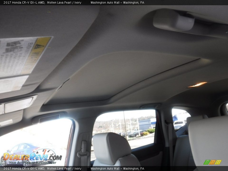 2017 Honda CR-V EX-L AWD Molten Lava Pearl / Ivory Photo #14