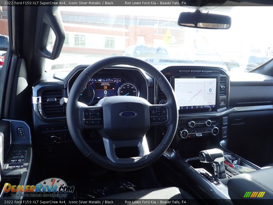 2022 Ford F150 XLT SuperCrew 4x4 Iconic Silver Metallic / Black Photo #14