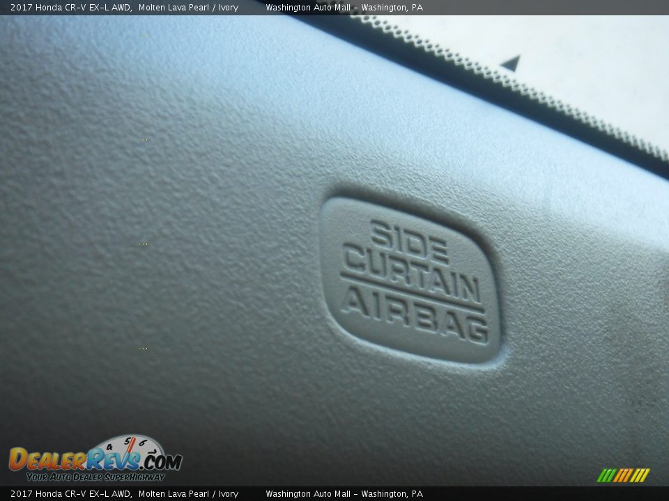2017 Honda CR-V EX-L AWD Molten Lava Pearl / Ivory Photo #18