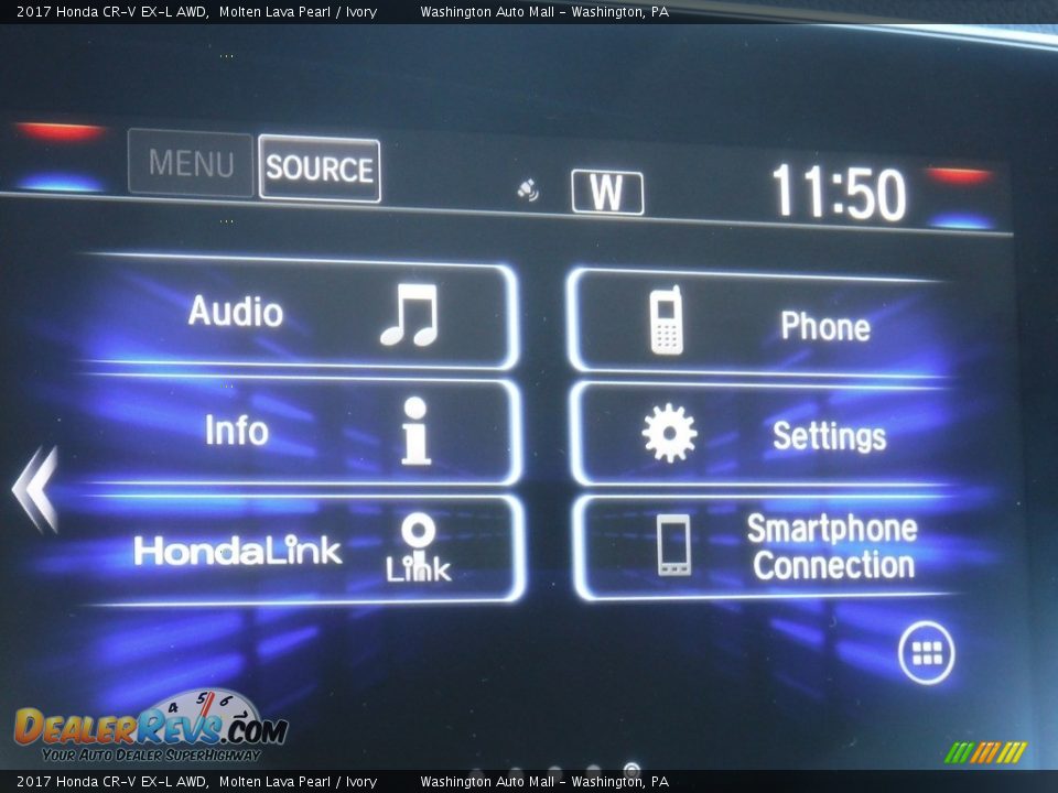 2017 Honda CR-V EX-L AWD Molten Lava Pearl / Ivory Photo #20