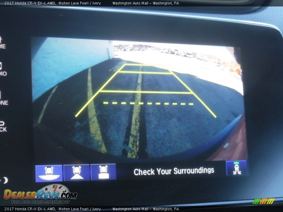 2017 Honda CR-V EX-L AWD Molten Lava Pearl / Ivory Photo #23