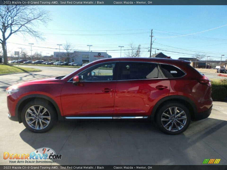 2023 Mazda CX-9 Grand Touring AWD Soul Red Crystal Metallic / Black Photo #6