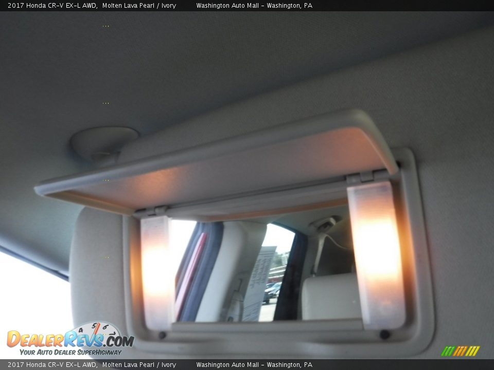 2017 Honda CR-V EX-L AWD Molten Lava Pearl / Ivory Photo #25