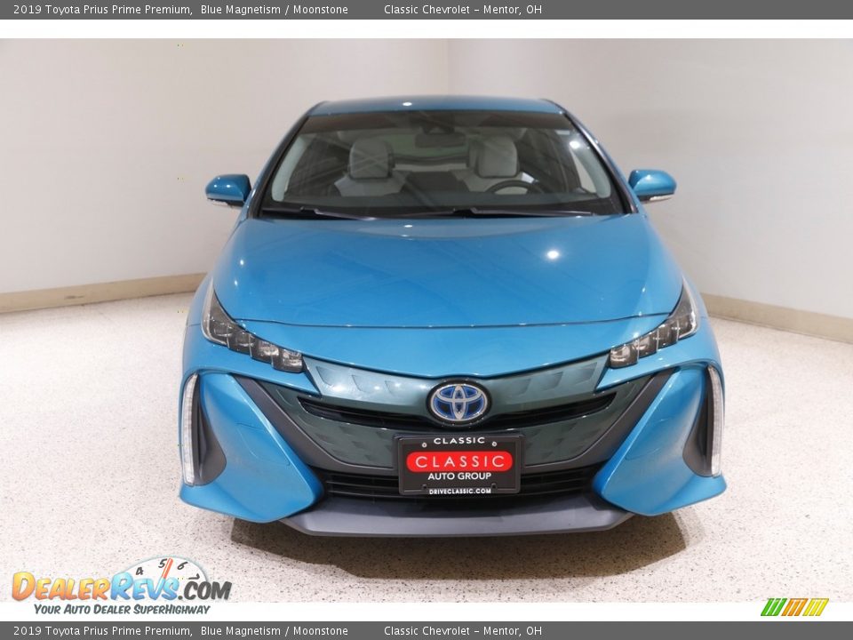 2019 Toyota Prius Prime Premium Blue Magnetism / Moonstone Photo #2