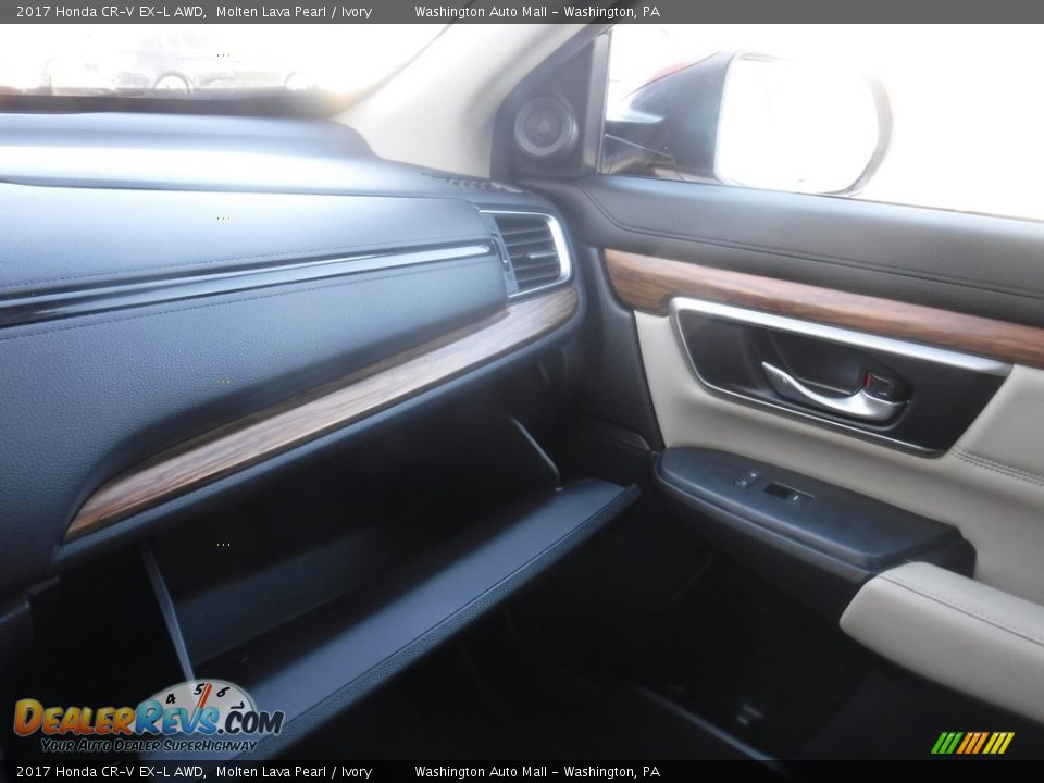 2017 Honda CR-V EX-L AWD Molten Lava Pearl / Ivory Photo #29