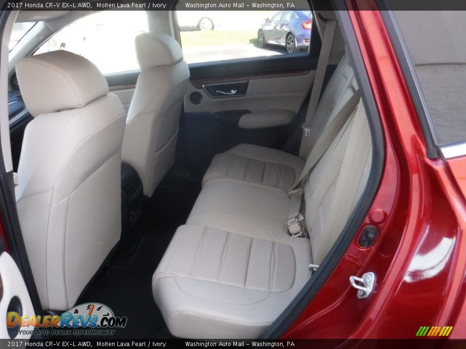 2017 Honda CR-V EX-L AWD Molten Lava Pearl / Ivory Photo #31