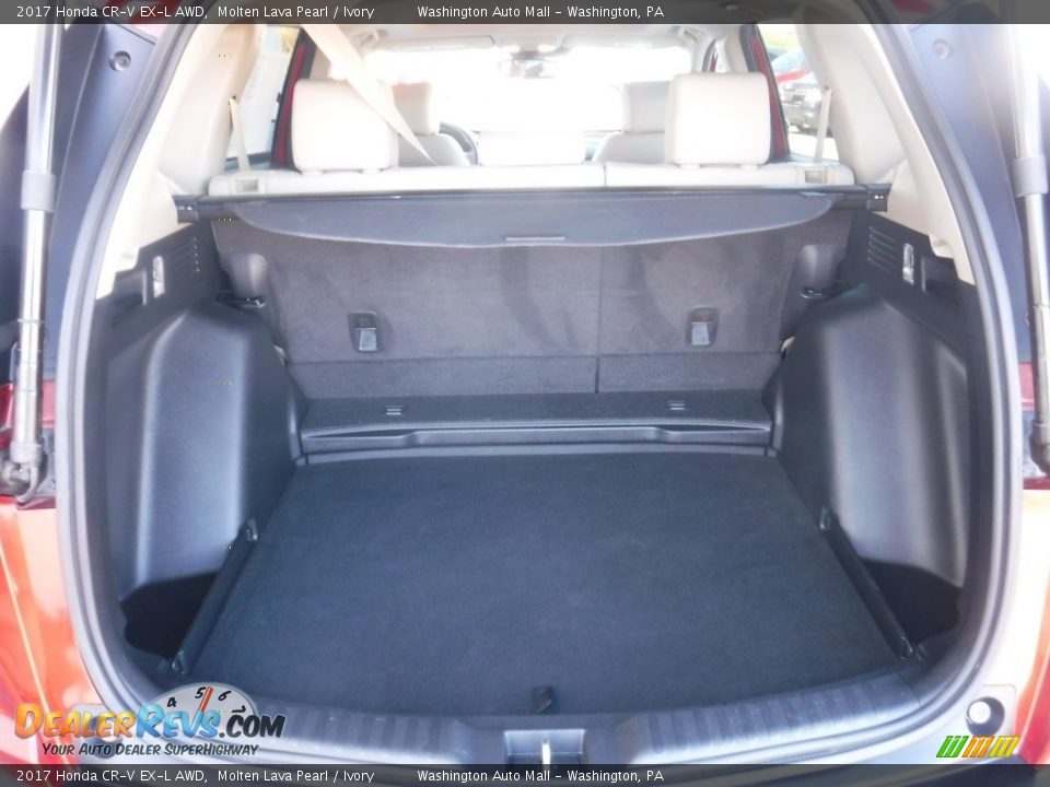 2017 Honda CR-V EX-L AWD Molten Lava Pearl / Ivory Photo #32