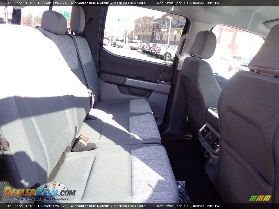 2022 Ford F150 XLT SuperCrew 4x4 Antimatter Blue Metallic / Medium Dark Slate Photo #11
