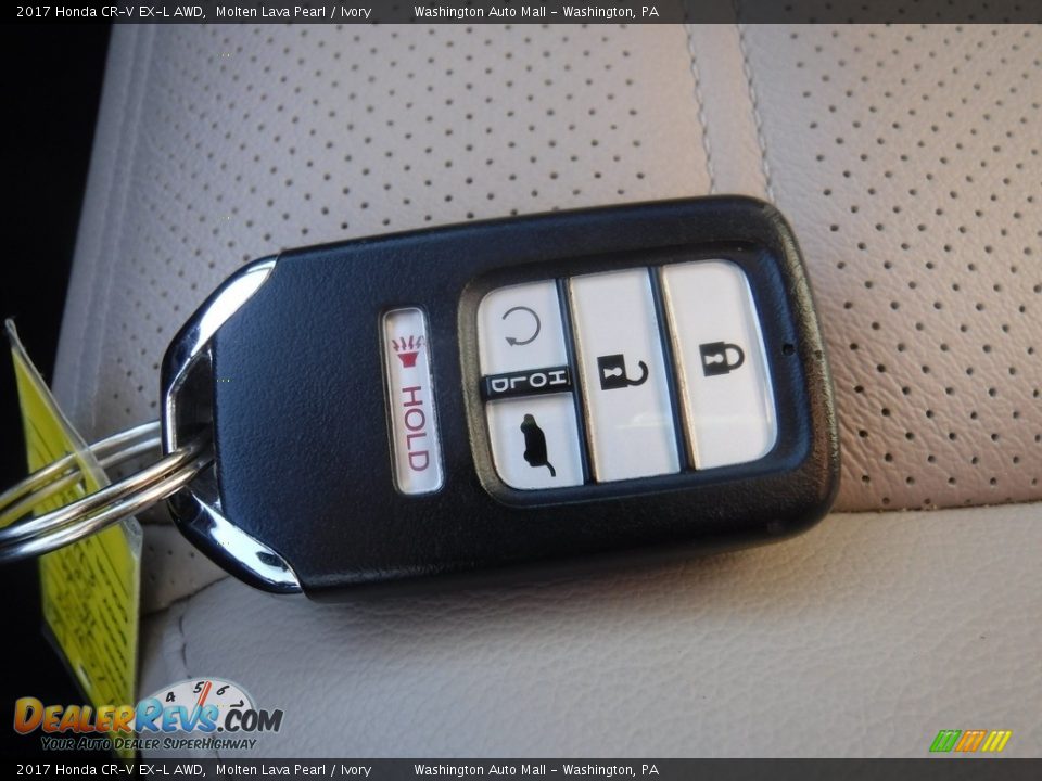 2017 Honda CR-V EX-L AWD Molten Lava Pearl / Ivory Photo #34