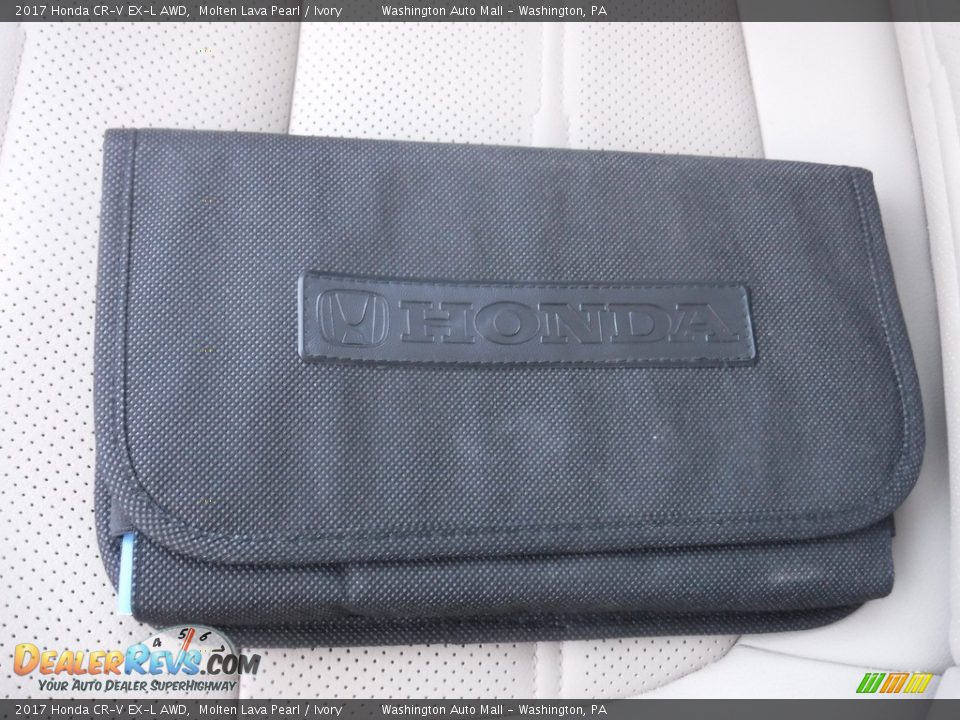 2017 Honda CR-V EX-L AWD Molten Lava Pearl / Ivory Photo #35