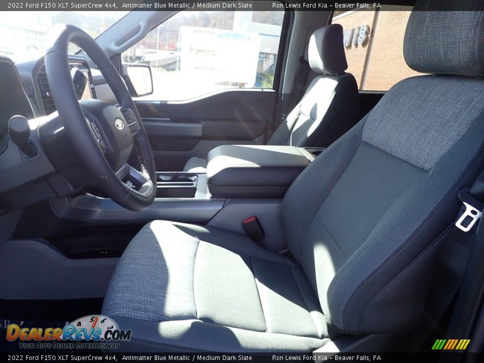 2022 Ford F150 XLT SuperCrew 4x4 Antimatter Blue Metallic / Medium Dark Slate Photo #15