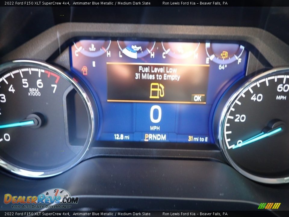 2022 Ford F150 XLT SuperCrew 4x4 Antimatter Blue Metallic / Medium Dark Slate Photo #17