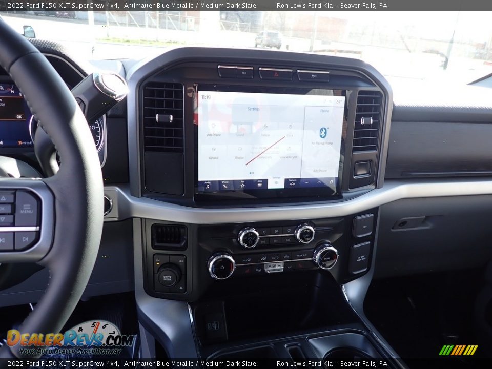 2022 Ford F150 XLT SuperCrew 4x4 Antimatter Blue Metallic / Medium Dark Slate Photo #18