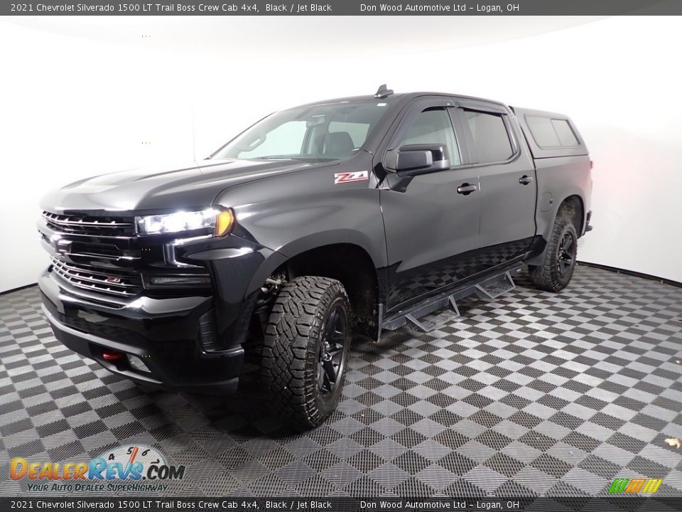 2021 Chevrolet Silverado 1500 LT Trail Boss Crew Cab 4x4 Black / Jet Black Photo #6
