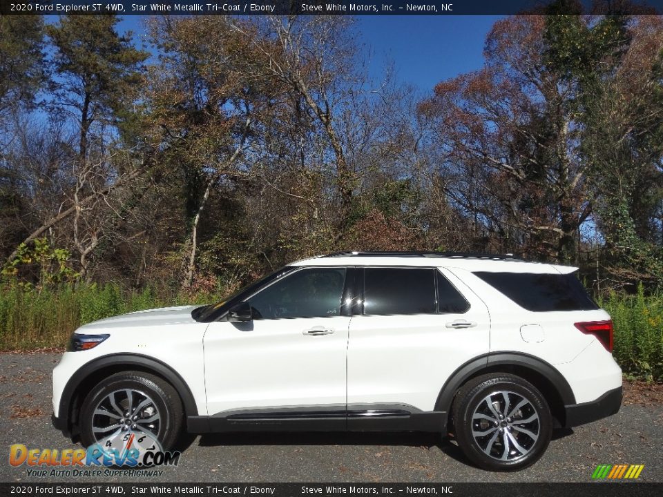 2020 Ford Explorer ST 4WD Star White Metallic Tri-Coat / Ebony Photo #1