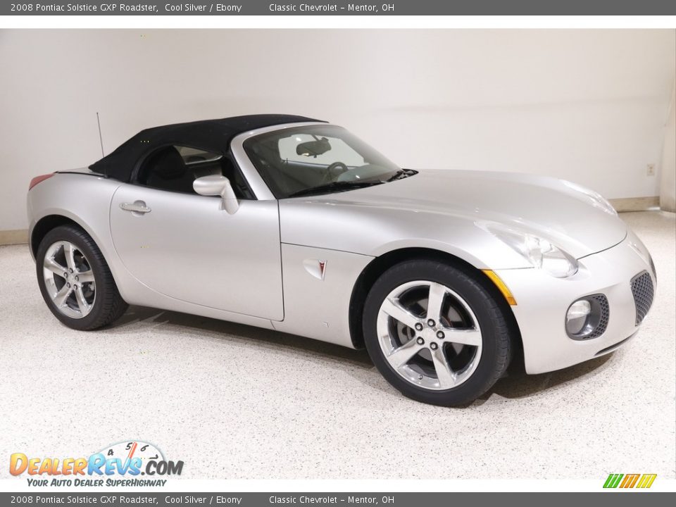 2008 Pontiac Solstice GXP Roadster Cool Silver / Ebony Photo #2