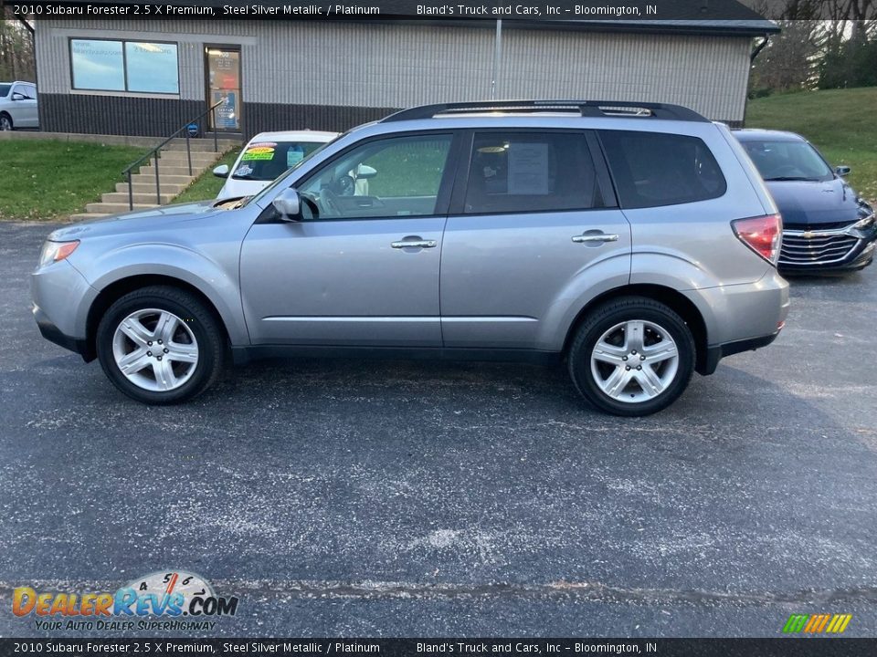 2010 Subaru Forester 2.5 X Premium Steel Silver Metallic / Platinum Photo #1