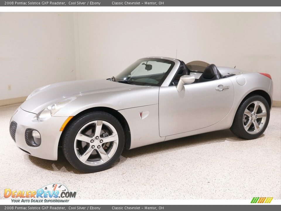 2008 Pontiac Solstice GXP Roadster Cool Silver / Ebony Photo #4