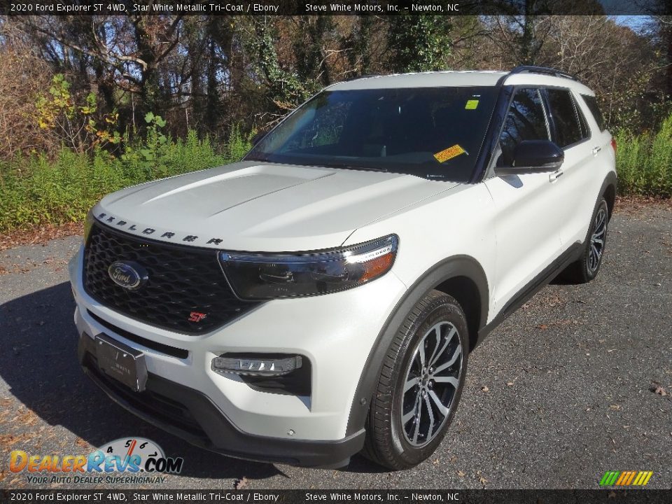 2020 Ford Explorer ST 4WD Star White Metallic Tri-Coat / Ebony Photo #3