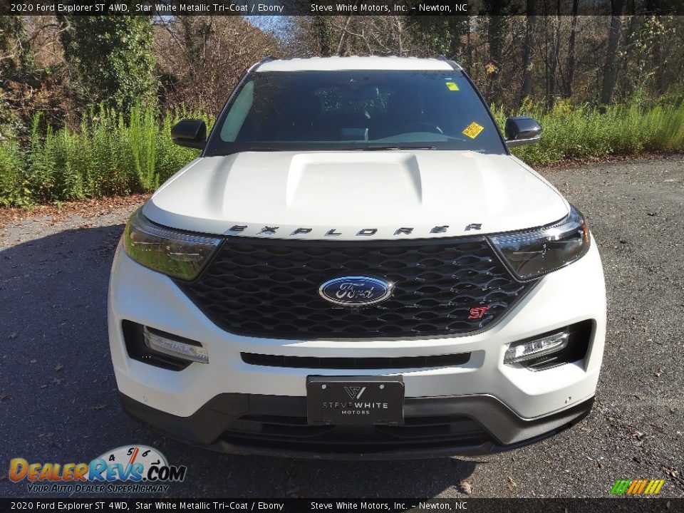 2020 Ford Explorer ST 4WD Star White Metallic Tri-Coat / Ebony Photo #4