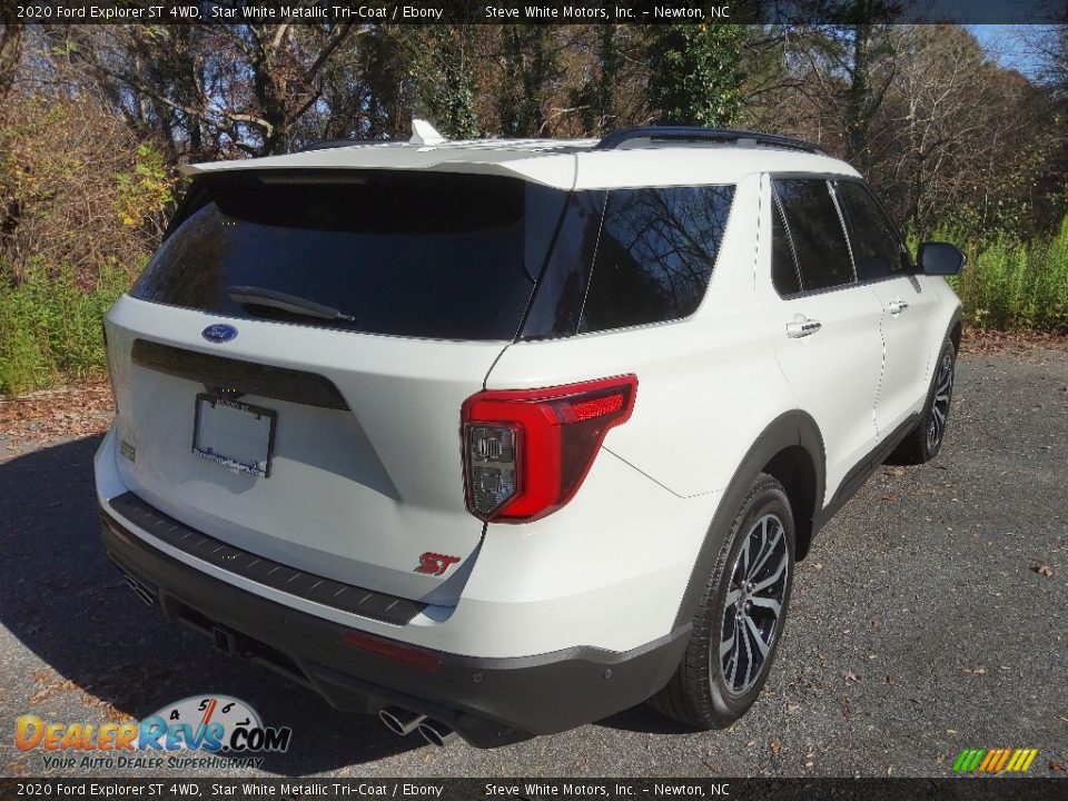 2020 Ford Explorer ST 4WD Star White Metallic Tri-Coat / Ebony Photo #7