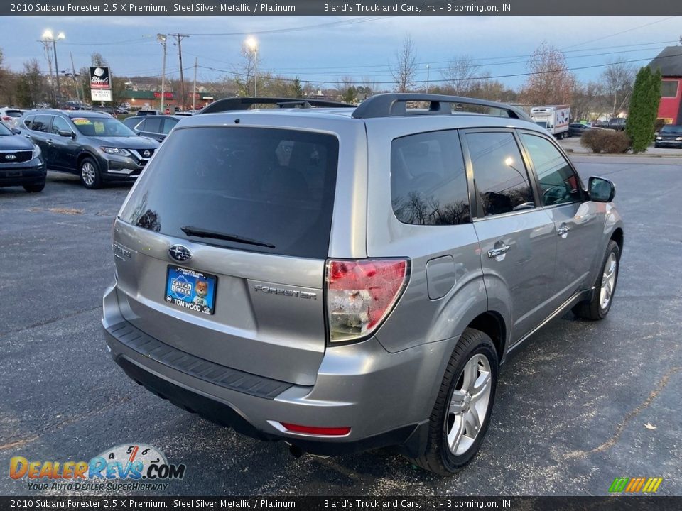 2010 Subaru Forester 2.5 X Premium Steel Silver Metallic / Platinum Photo #6