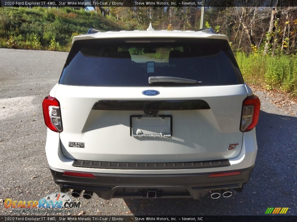 2020 Ford Explorer ST 4WD Star White Metallic Tri-Coat / Ebony Photo #8