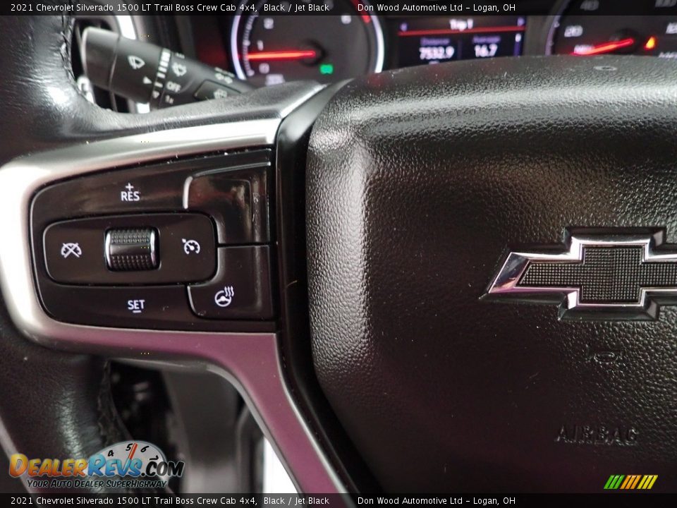 2021 Chevrolet Silverado 1500 LT Trail Boss Crew Cab 4x4 Black / Jet Black Photo #16