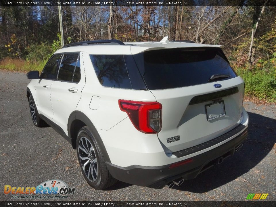 2020 Ford Explorer ST 4WD Star White Metallic Tri-Coat / Ebony Photo #9