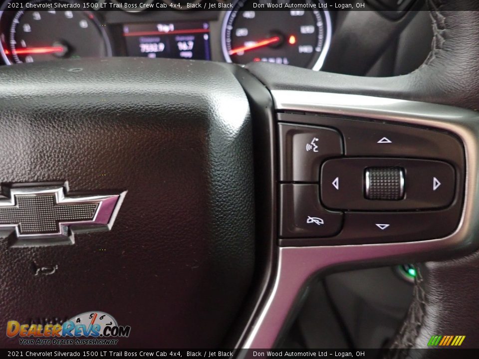2021 Chevrolet Silverado 1500 LT Trail Boss Crew Cab 4x4 Black / Jet Black Photo #17