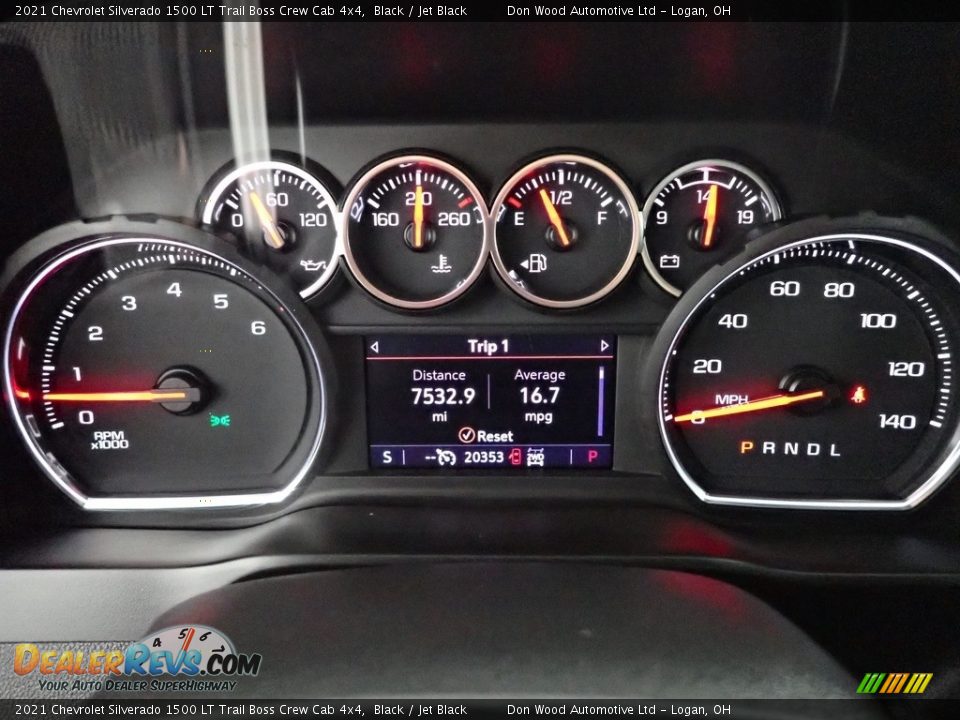 2021 Chevrolet Silverado 1500 LT Trail Boss Crew Cab 4x4 Black / Jet Black Photo #18