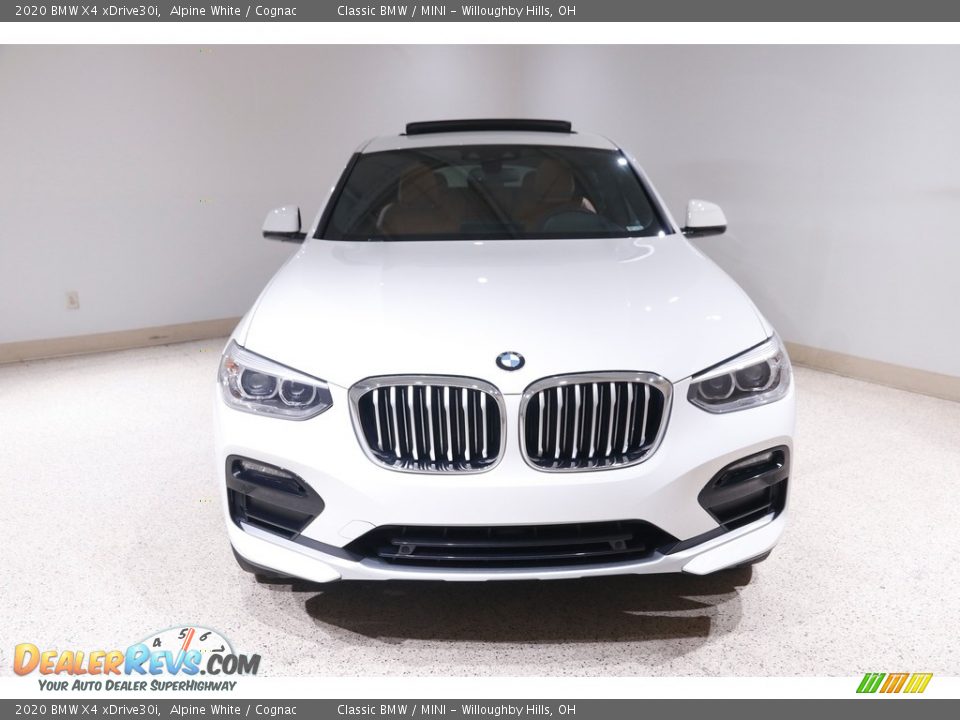 2020 BMW X4 xDrive30i Alpine White / Cognac Photo #2